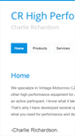 Mobile Screenshot of crhighperformance.com